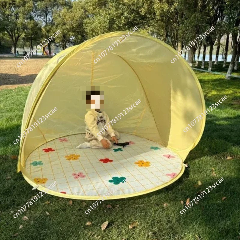 

Suitable for tent outdoor camping Free tent children picnic mat Automatic sun protection waterproof beach travel shelter set