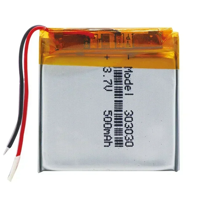 303030 Rechargeable 3.7V 500mAh Li-ion Lithium Battery Lithium Polymer Replacement Battery Lipo For MP3 MP4 GPS Medical Device