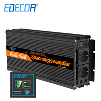 EDECOA 3500W DC 12V to AC 220V 230V converter pure sine wave power inverter off grid transformer for home car boat solar system