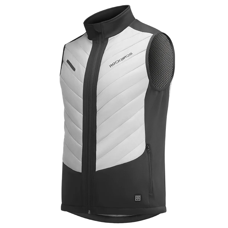 AliExpress NONE ROCKBROS Heated Vest USB Heated Jacket Thermal Clothing Hunting Cycling USB Infrared Heating Vest Washable Men Winter Warm