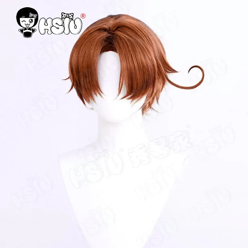 CyAxis Powers Hetalia إيطاليا شعر مستعار تأثيري الألياف شعر مستعار اصطناعي 「HSIU 」 شعر مستعار قصير بني أحمر + غطاء شعر مستعار أنيمي محور القوى شعر مستعار تأثيري