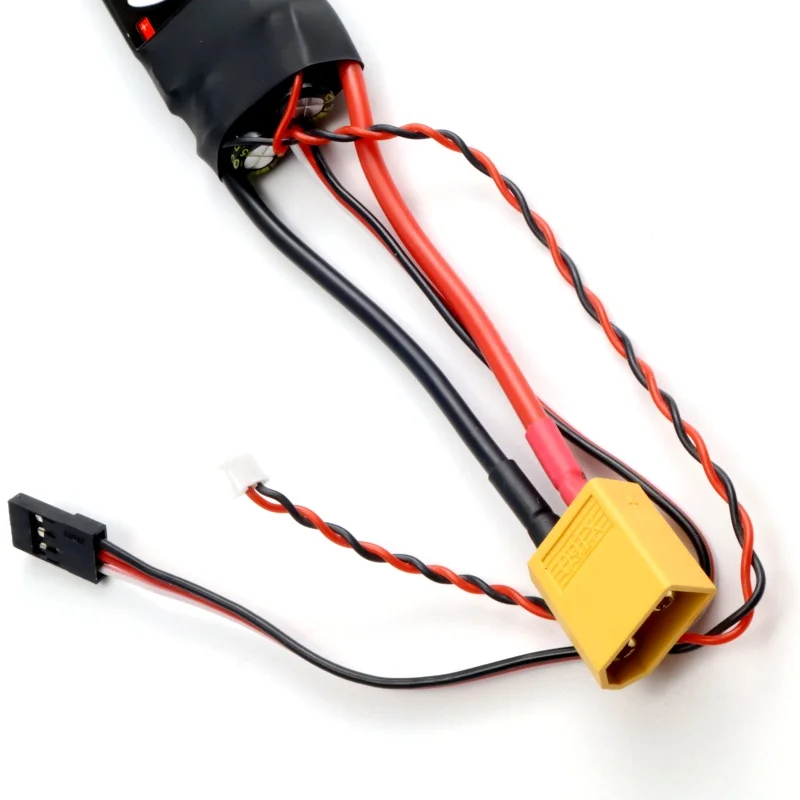 Controlador eletrônico de velocidade esc sem escova 30a 40a com 5v 3a ubec 3.5mm cabeça de banana para rc fpv quadcopter helicóptero 2-4s compatível