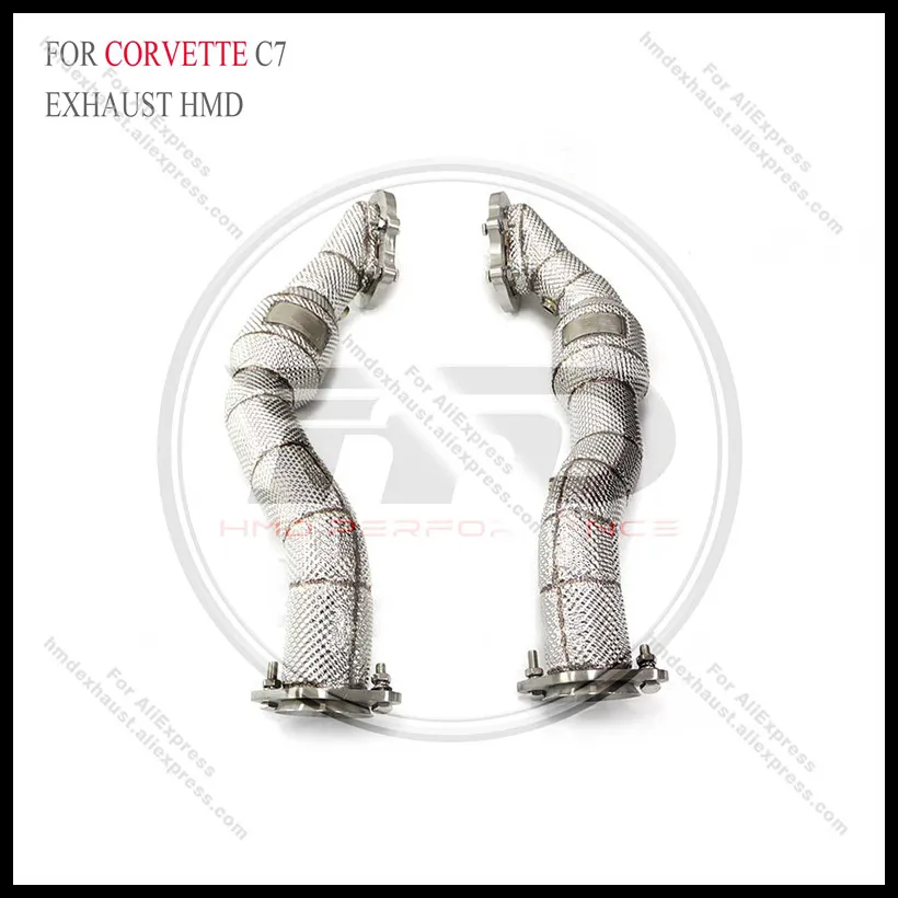 

HMD Exhaust System Performance Downpipe For Chevrolet Corvette C7 with Heat shield