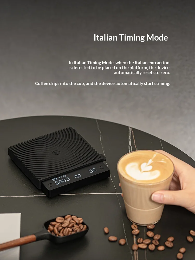 TIMEMORE Black Mirror Mini Coffee Electronic Scale Lightweight Digital Scale  0.1g Accuracy Kitchen Scale ToolWith Flow Velocity - view 2