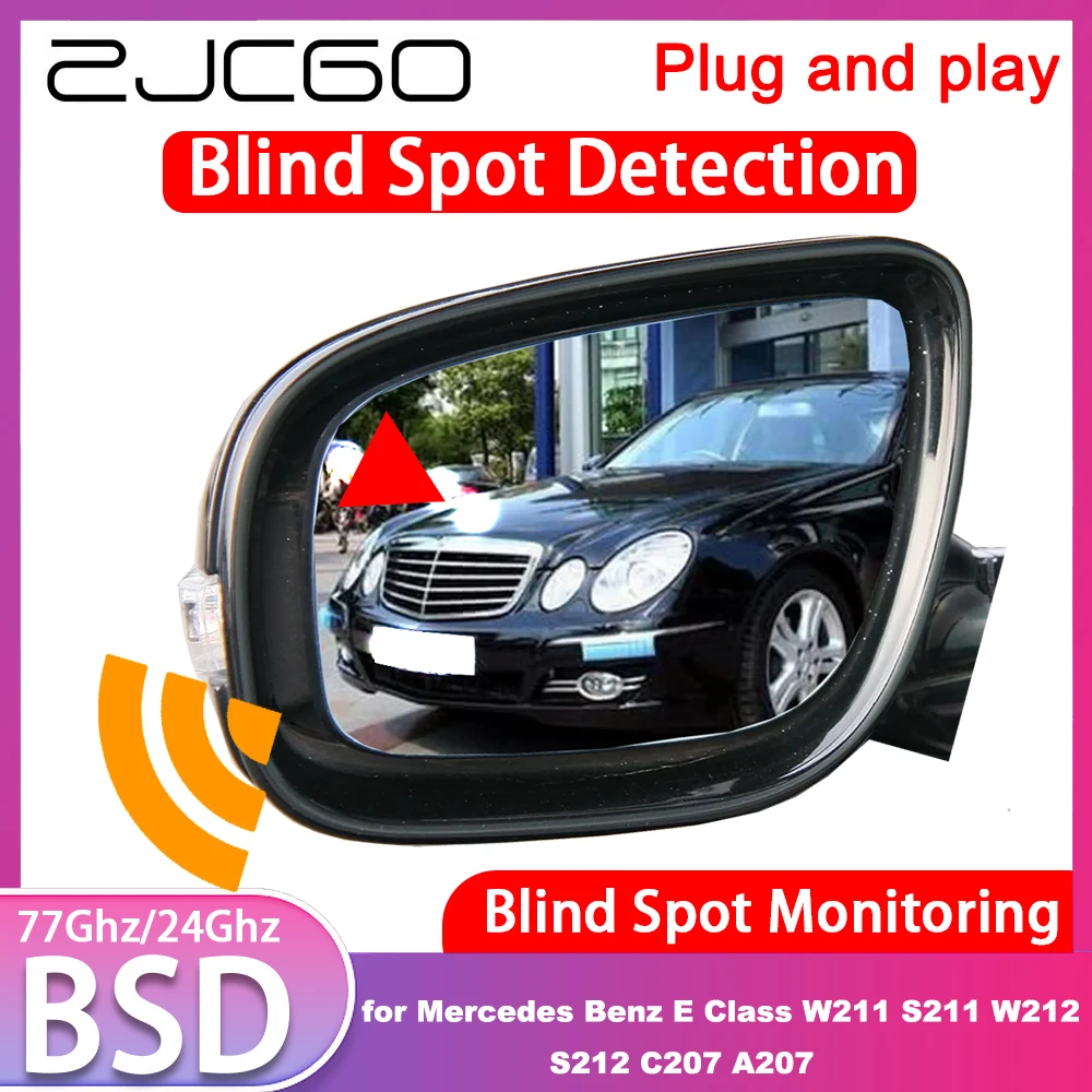 for Mercedes Benz E Class W211 S211 W212 S212 C207 A207 Active Blind Spot Assist Detection Monitoring Information System 77GHz