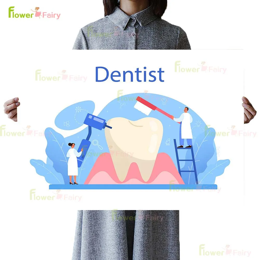 Dentist Tooth Dentistry Teeth Clinic Dental Implantation Poster Wall Art Canvas Painting Wall Pictures For Living Room Unframed