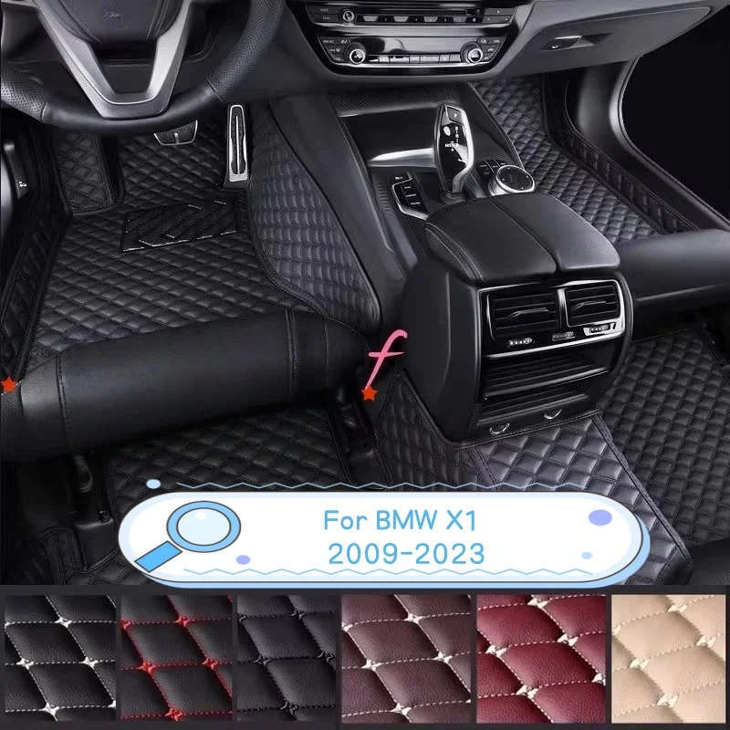 

Для BMW X1 2009 2010 2011 2012-2015 E84 2016 2017-2022 F48 Пользовательские противоскользящие автомобильные коврики Авто ковры Аксессуары для ног