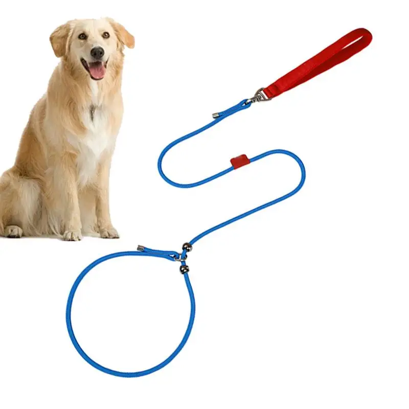 Dog Slip Leads For Training 59in Escape-proof Medium Dog Neck Slip Harness Pet Traction Neck Strap 360-Degree Anti-Knot Rotation