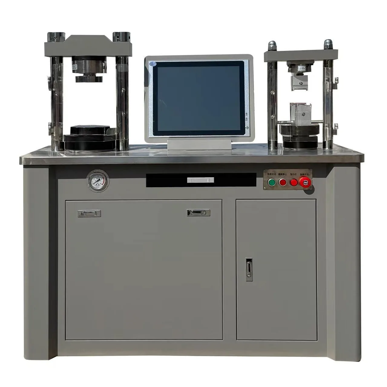 Automatic Electro-Hydraulic Cement Mortar Specimen Testing Machine for for test Compressive and Flexural Strength of Cement