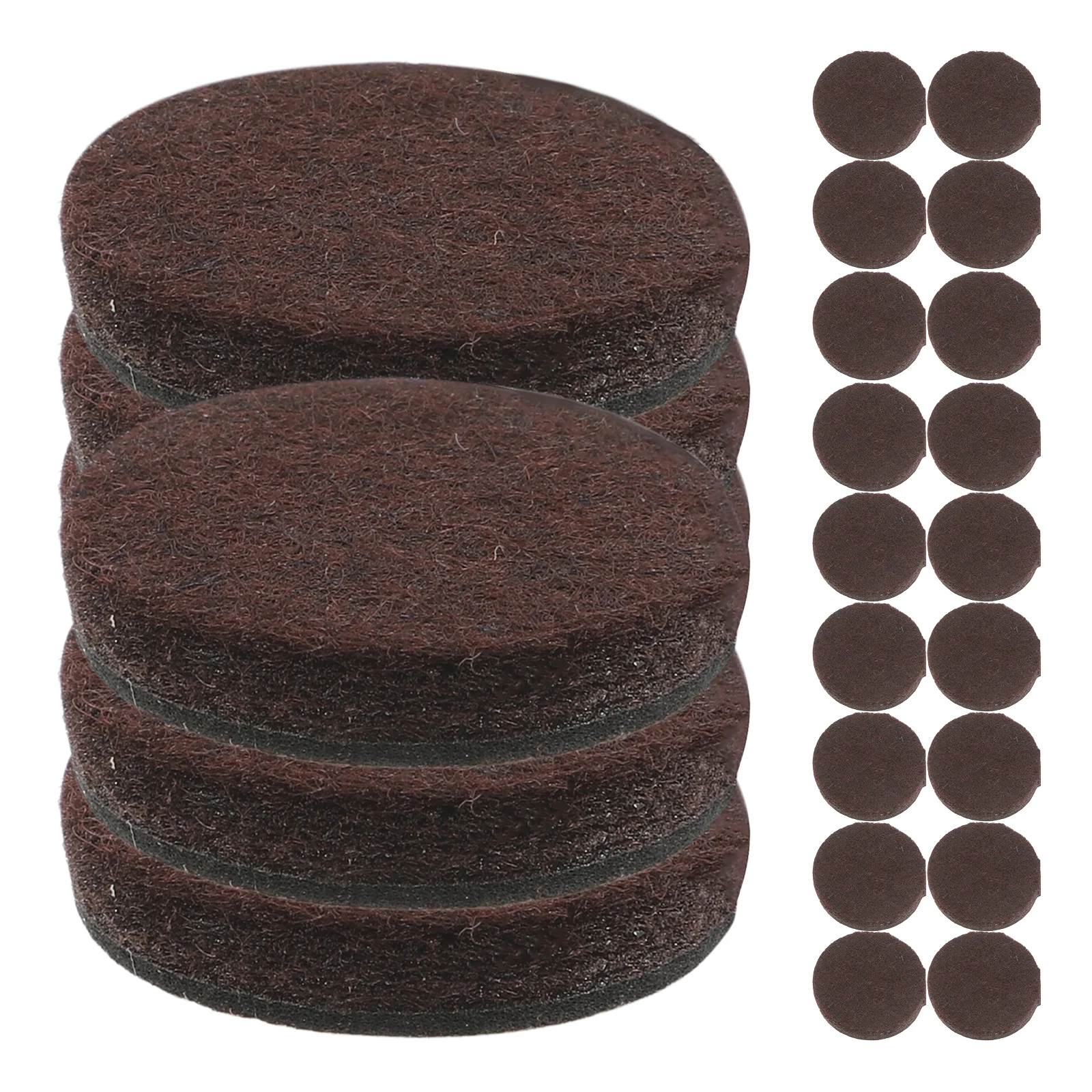 

24Pcs Felt Chair and Table Leg Pads for Hardwood Floors Durable Noise Reduction Furniture Floor Protectors Brown
