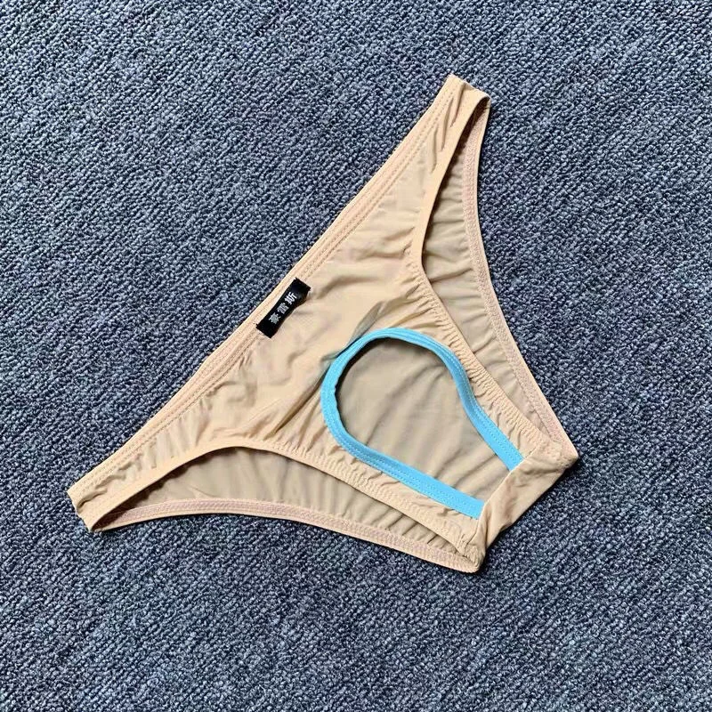 ملابس داخلية للرجال مفتوحة المنشعب بدون سراويل داخلية محدبة للرجال منخفضة الارتفاع "الفتحة الأمامية" ملابس داخلية مقاس كبير #2