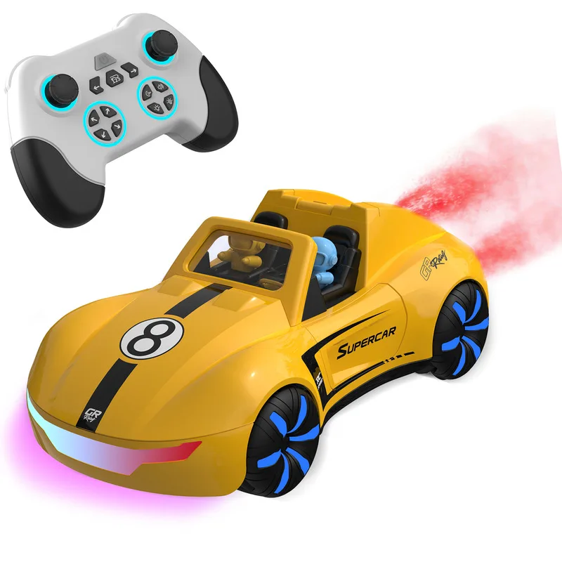 Gr Ray Remote Control Drift Car Four Wheel Drive Concept Supercar With Spray Led Light High Speed Racing For Hobby Enthusiasts