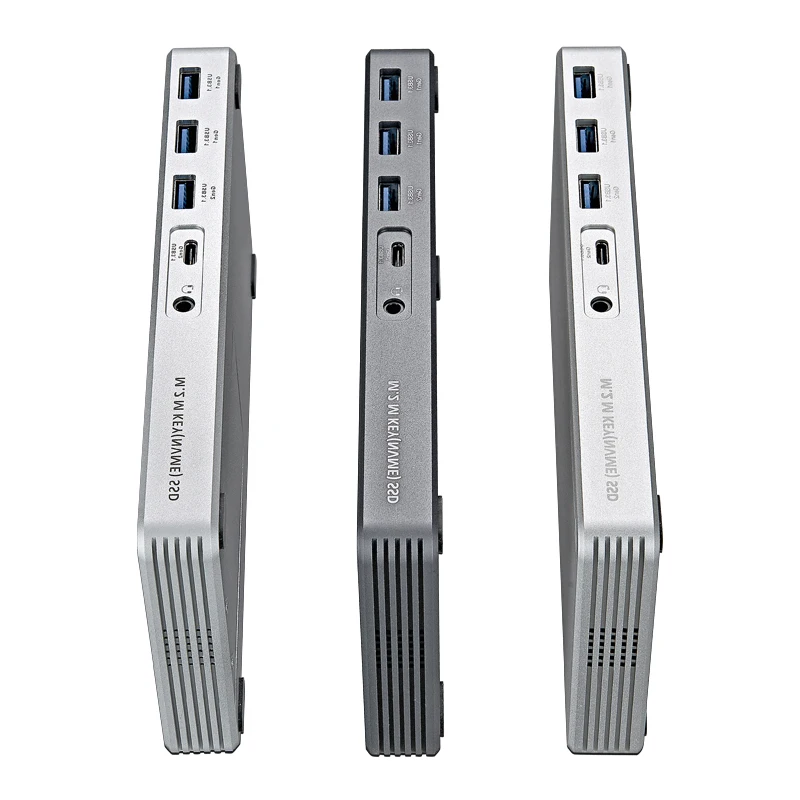 Пользовательский дисплей 8K Gigabit Ethernet Thunderbolt 3 Dock 40 Гбит/с Thunderbolt 3 9 в 1 USB C HUB Док-станция для ноутбука Macbook
