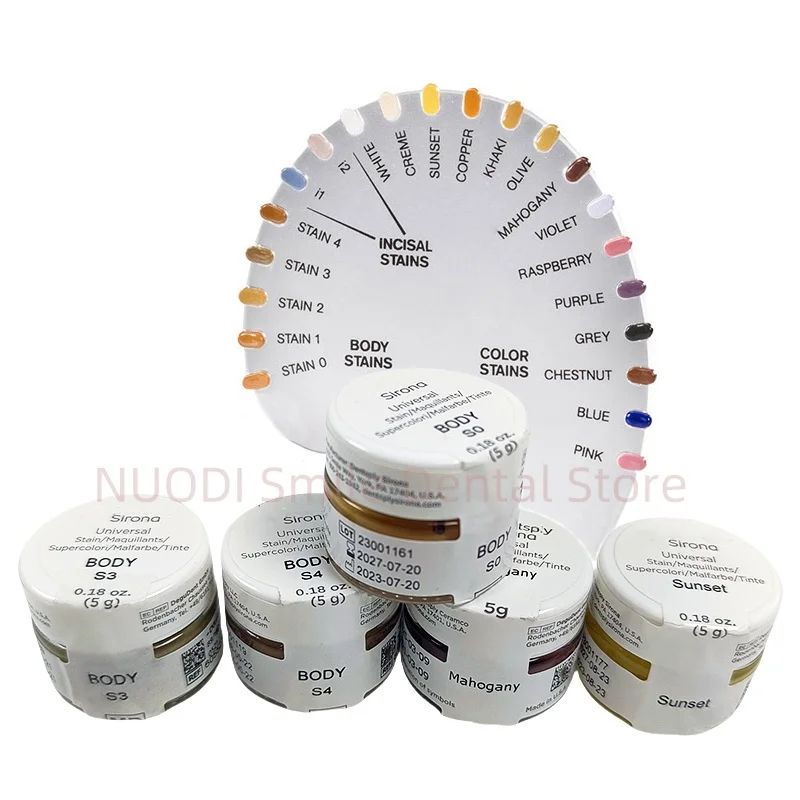 

Sirona DS Universal Dental Glaze Paste 5g Stain Paste Dental Lab Porcelain Materials for Zirconia Ceramic Dental Restorations