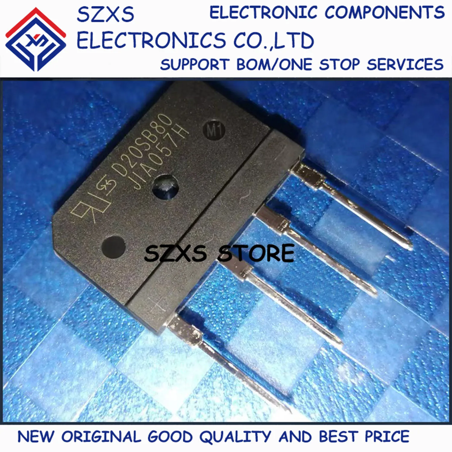 

New Original 10Pcs D20SB80 D20XB80 D20SB60 ZIP-4 Induction Cooker Rectifier Bridge In Stock Electronic Component Good Quality