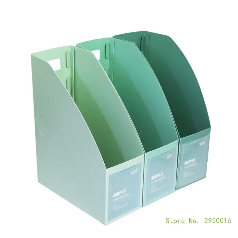 

3Pcs Desk BooK Magazine Holder Stacking Document Organizer Storage Box Space Saving Book Magazine Rack Desk Organizer