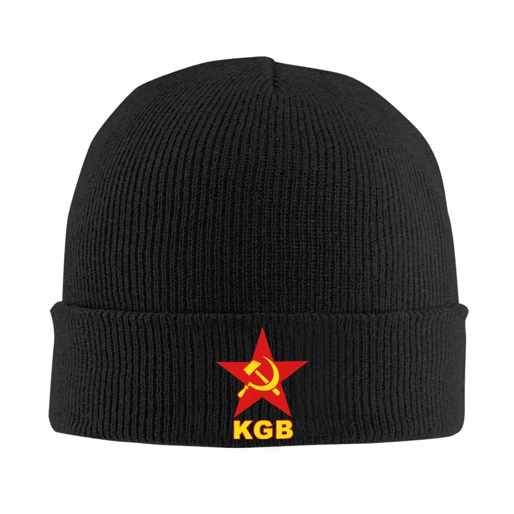 CCCP USSR Soviet Union KGB Knitted Hats Autumn Winter Skullies Beanies Ski Russian Caps Unisex Acrylic Fashion Bonnet
