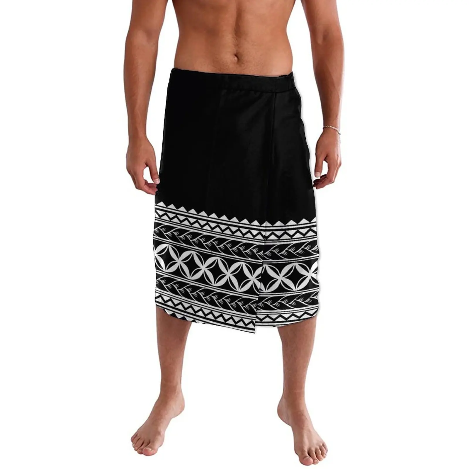 2023 Reggae Tatau Ie Faitaga Polynesian Tribal Rasta Clothing Lavalava Tupenu Mens Wrap Skirt Custom Father\'s Day Gift For Dad