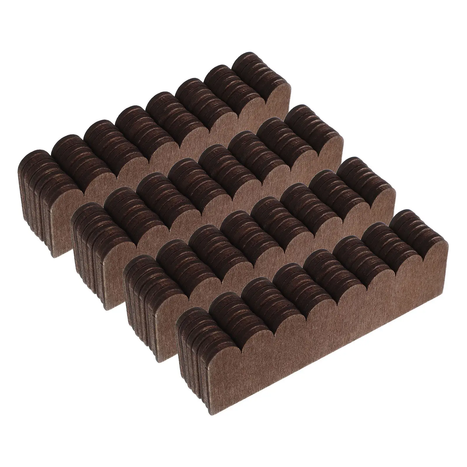

50Pcs Wooden Mini Roof Tiles for Dollhouse - Lifelike Texture Mini Shingles Ideal for DIY Dollhouse Roofing Flooring Trim and