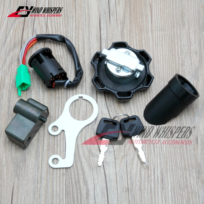 Motorcycle Ignition Switch Fuel Gas Cap Cover Seat Lock & 2 Keys For SUZUKI DRZ DR-Z 400 /S/SM DRZ400 DR-Z400 SM 2000-2023