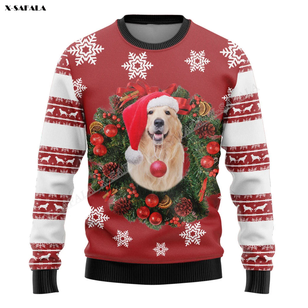 Cane personalizzato ANIME giapponese 3D stampato brutto maglione regalo di natale bambini bambino più giovane ragazzo ragazza inverno lavorato a