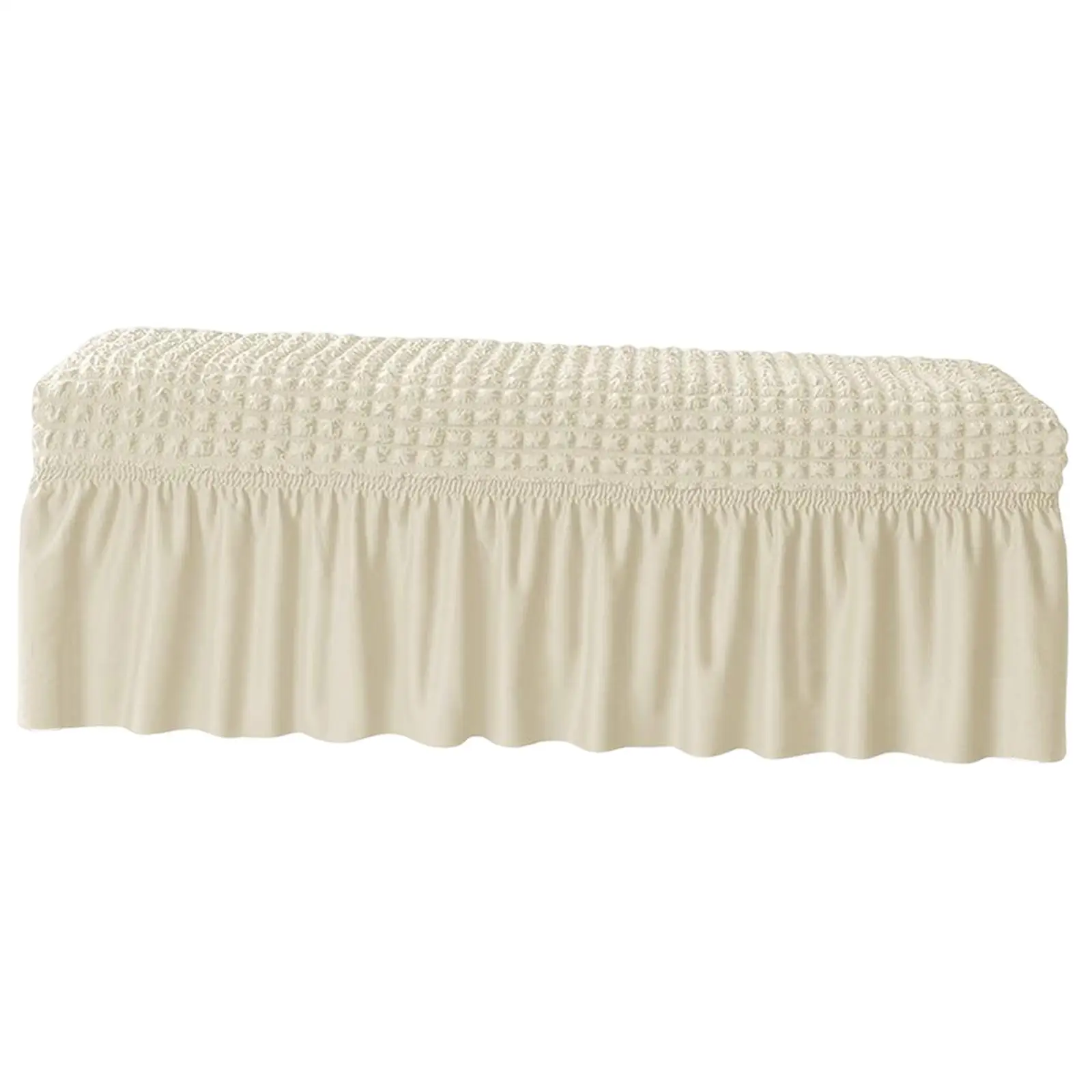 Long Bench Cover Stretch Seat Case Protector Removable Elastic Chair Covers Piano Bench Slipcover for Hotel, Living Room, Decor