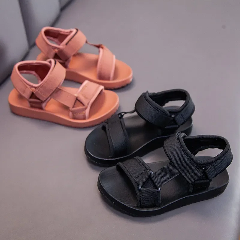 2024 Summer Boys Sandals Casual Children Kids Shoes Rubber School Breathable Open ToeBoy Beach Sandal