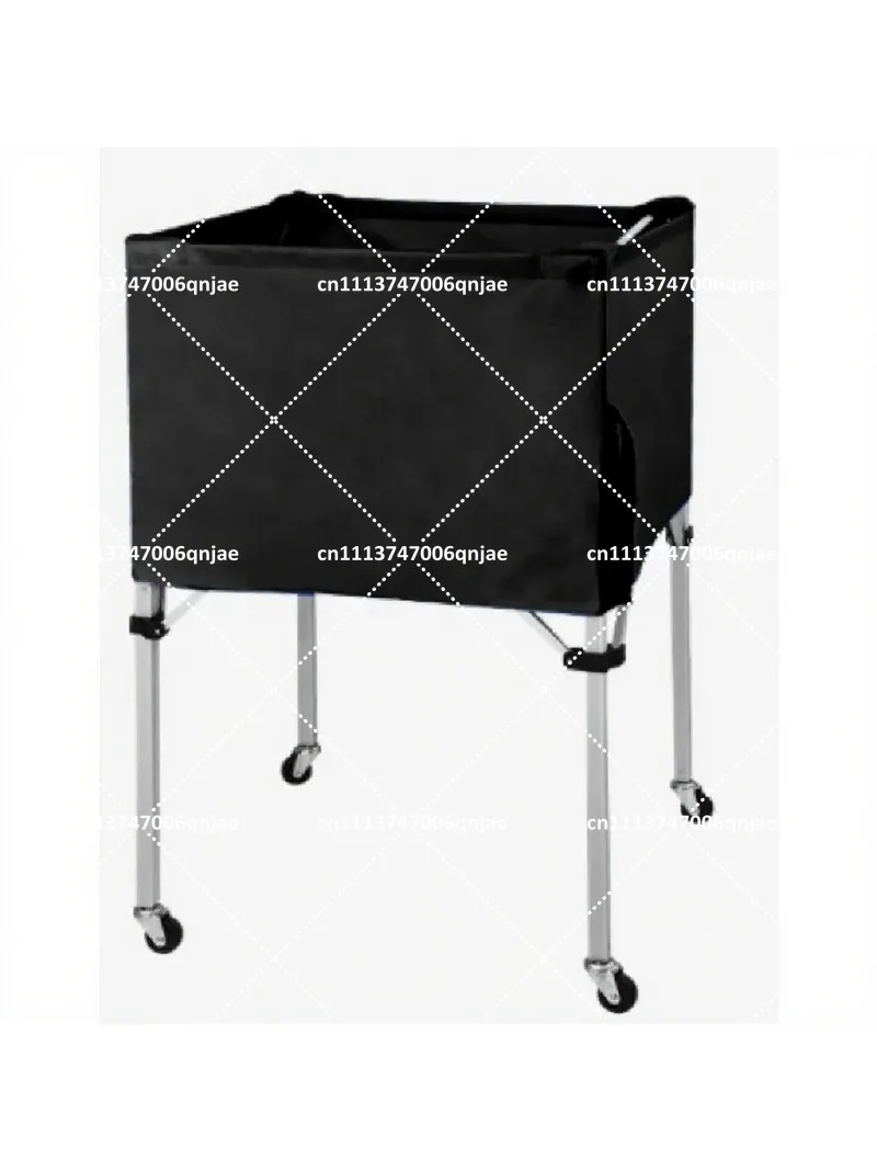 Foldable Ball Storage Trolley Durable Lightweight Cart for Basketball Football Volleyball Sports Equipment