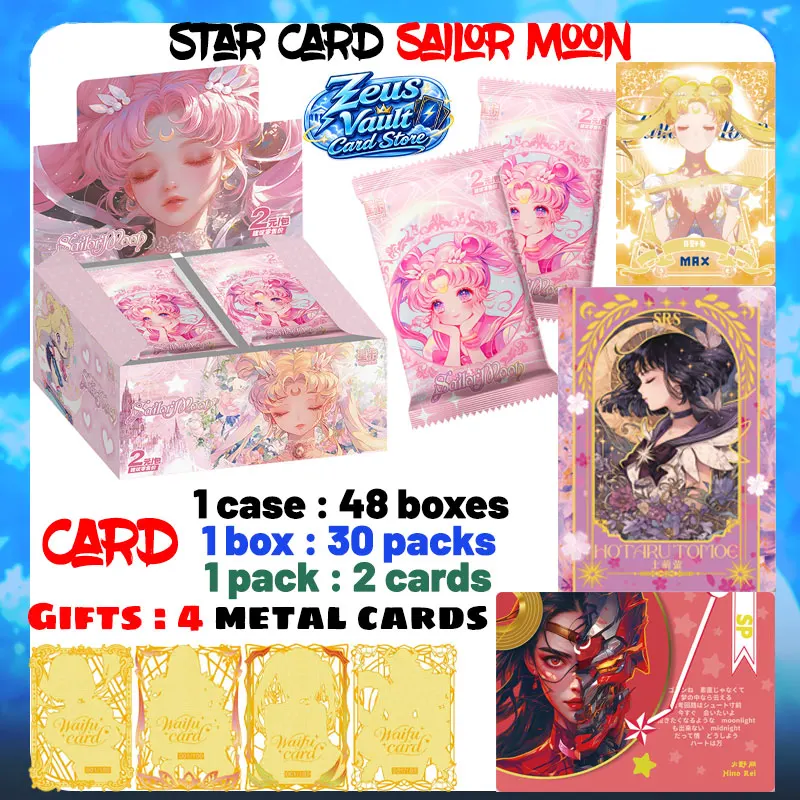 Wholesale 2026 Newest Star Card Sailor Moon Card Goddess Character Hobby Usagi Tsukino CCG Trendy Toys Birthday Party Gifts