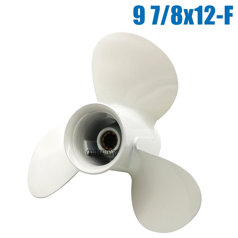 

9 7/8x12-F aluminum alloy propeller for Yamaha 664-45954-00-EL boat engine