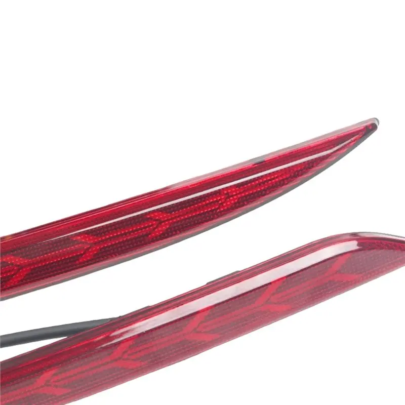 LED Rear Fog Lights Brake Light Taillight For Tesla Model 3 Model Y Car Rear Bumper Fishbone Lights