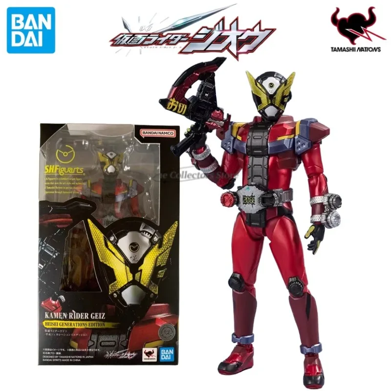 

Original in Stock BANDAI S.H.Figuarts Kamen Rider Zi-O Geiz Anime Character Toy Model Desktop Ornaments Collection Gifts