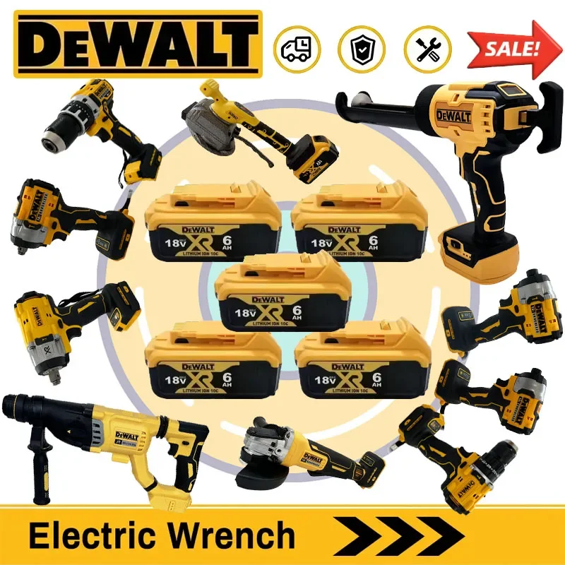 

Многофункциональные электроинструменты DeWalt: угловая шлифовальная машина, резак, полировальная машина, воздушный насос, термофен