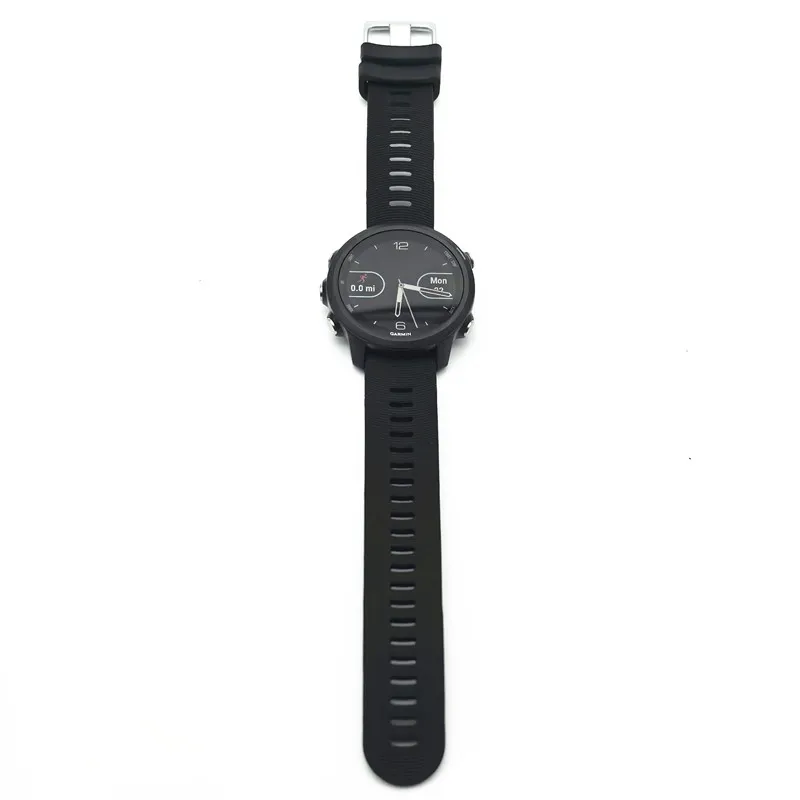 ساعة Garmin Forerunner 245 GPS للتدريب على الجري في الهواء الطلق معدل ضربات القلب تدعم اللغة الروسية الإسبانية. برتغالية 95% جديدة