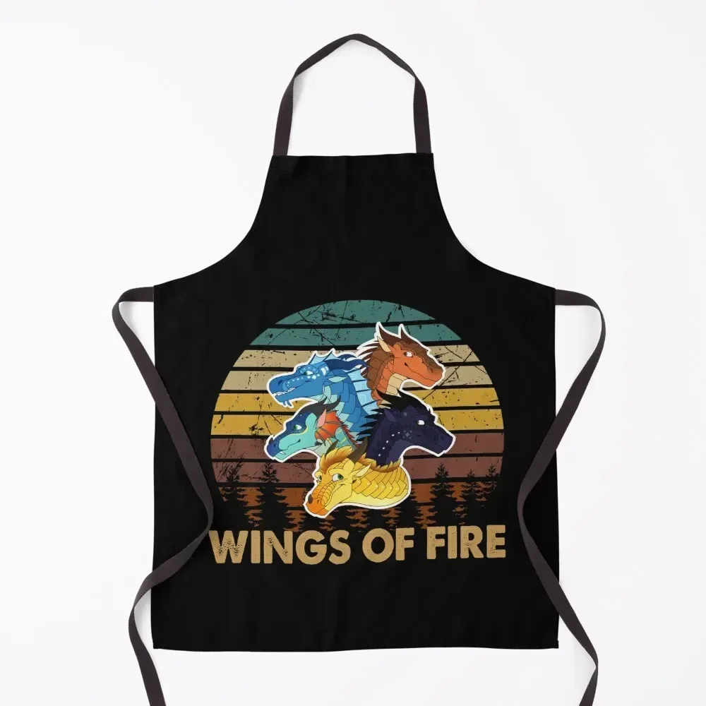 

vintage three image nightwing wings of fire dragon beautiful art Apron Restaurant Kitchen Equipment Chef jacket men Apron