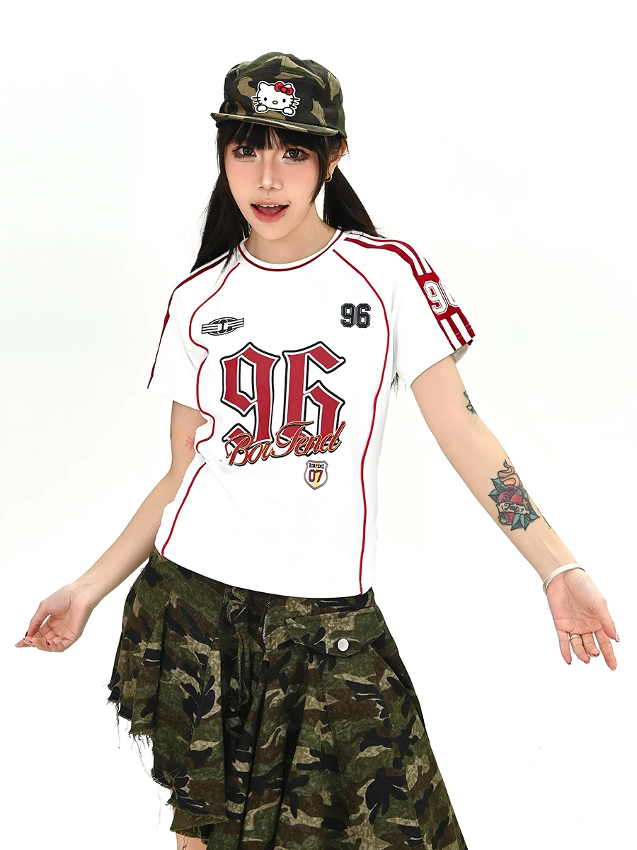 

Новая летняя женская приталенная футболка с коротким рукавом в полоску, модный уличный стиль, удобный дышащий топ