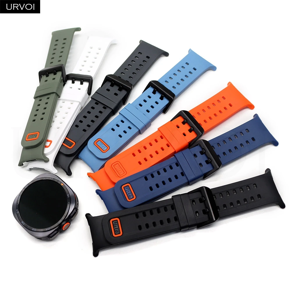 URVOI Marine Silicone Fabric Band for Galaxy Watch Ultra 2 / 1 (2025) 47mm Lugless Design Strap Easy Switching Wristband