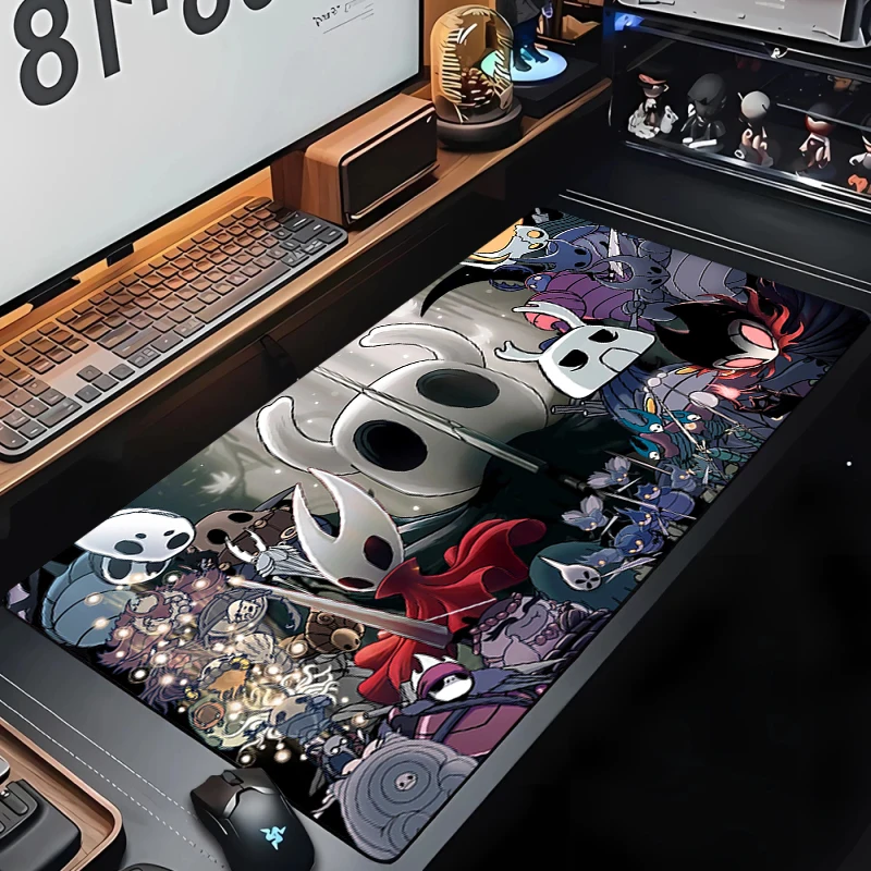 Hollow Knights Desktop Accessories Big Mousepad Xxl Desktop Protector Mat Gaming Gamer Office Anime Mause Pads Pc Large Carpet