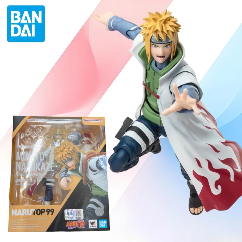 

Low Price in Stock BANDAI Original S.H.Figuarts Naruto99 MINATO NAMIKAZE SHF Action Figure Model Gift for Kid Foam Box Pack
