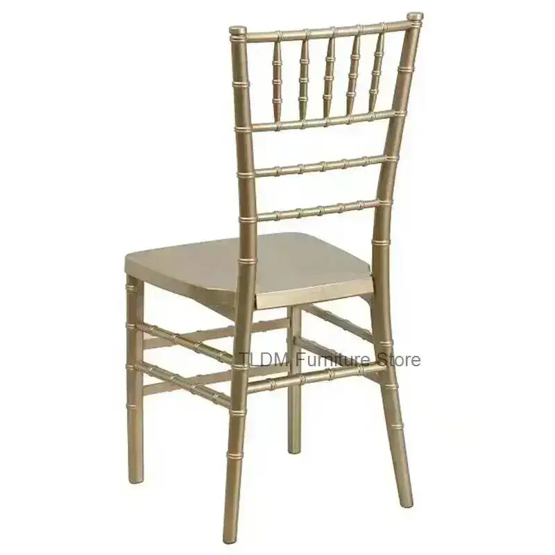 Phoenix For Wedding Outdoor Events Resin-Gold Spray Painted and Tiffany Acrylic Removable Chavari Chair Dining Chairs Стул