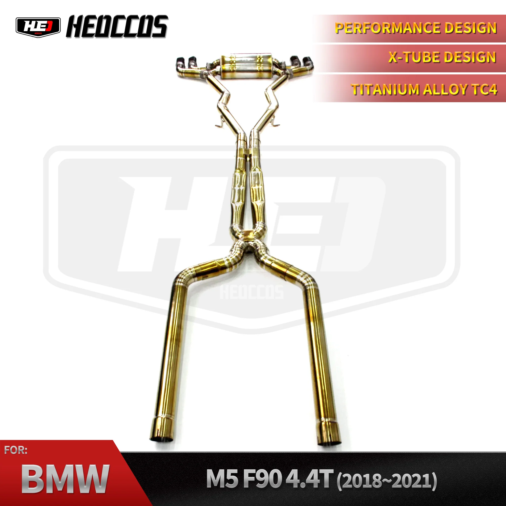 

HEO Customized Titanium Catback Exhaust for Bmw M5 F90 4.4t 2018+ High Performance Muffler Exhaust System With Electronic Val