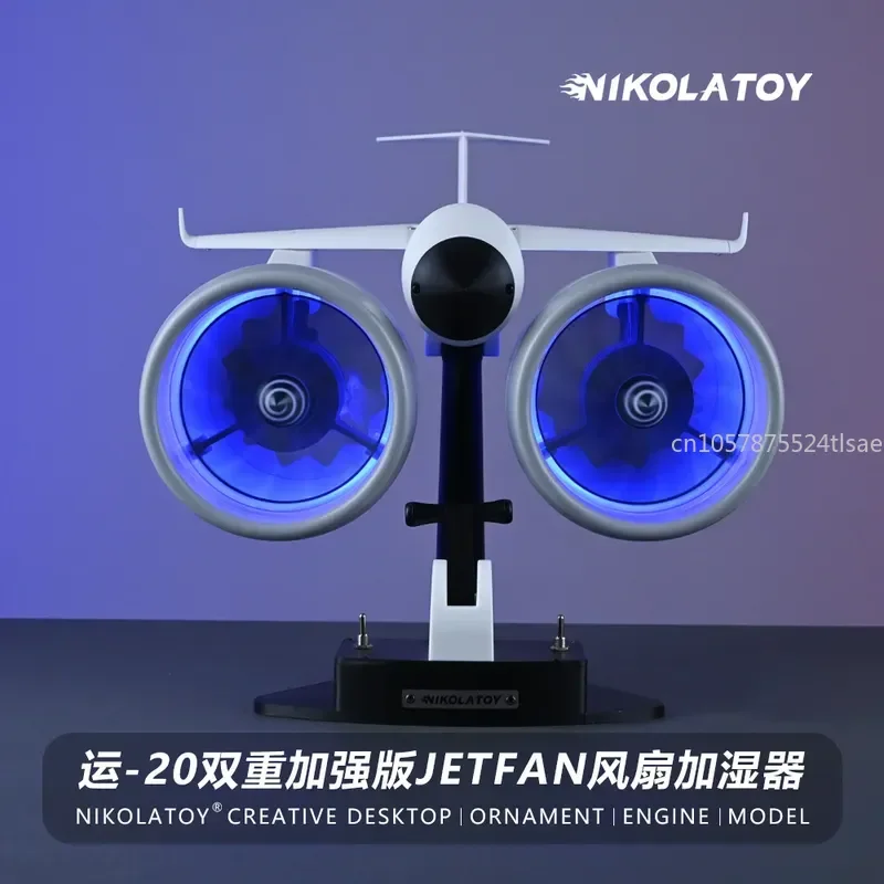 20 Turbo Engine Double Enhanced Edition Fan Humidifier Tabletop Ornament Desktop Air Cooler Mist Maker