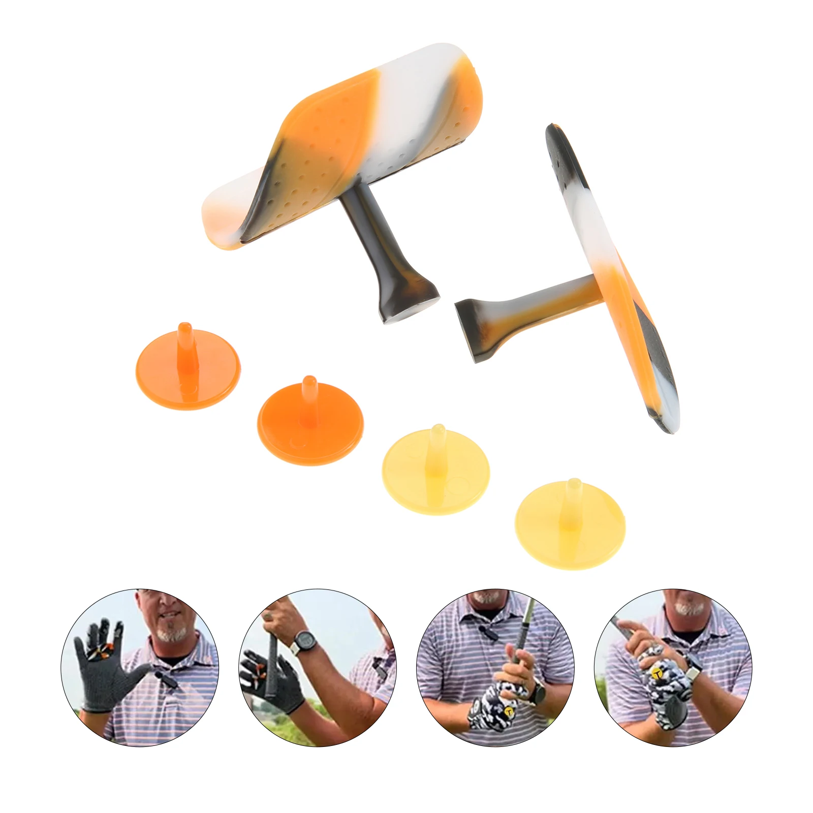 1 مجموعة قبضة الغولف التدريب المعونة اليد المدرب الموقف محاذاة مع علامات الكرة وحقيبة التخزين ممارسة الغولف الملحقات #2