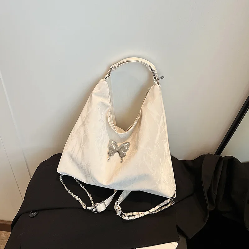 2025 New Large Capacity Bag Ladies Casual Personality Backpack Casual Handbag Niche Crossbody Shoulder Bag