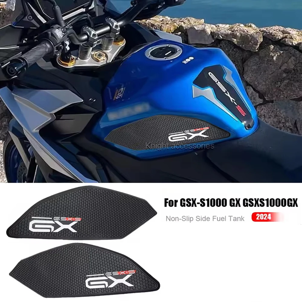 

2024 для мотоцикла GSX-S1000 GX GSXS1000GX, противоскользящая накладка для топливного бака, защитные накладки на бак, газовые наколенники