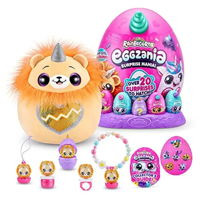 Rainbocorns Eggzania Frozen Mania Collectible Plush Toy By ZURU - Hatchable Egg With 10+ Surprises - View #9