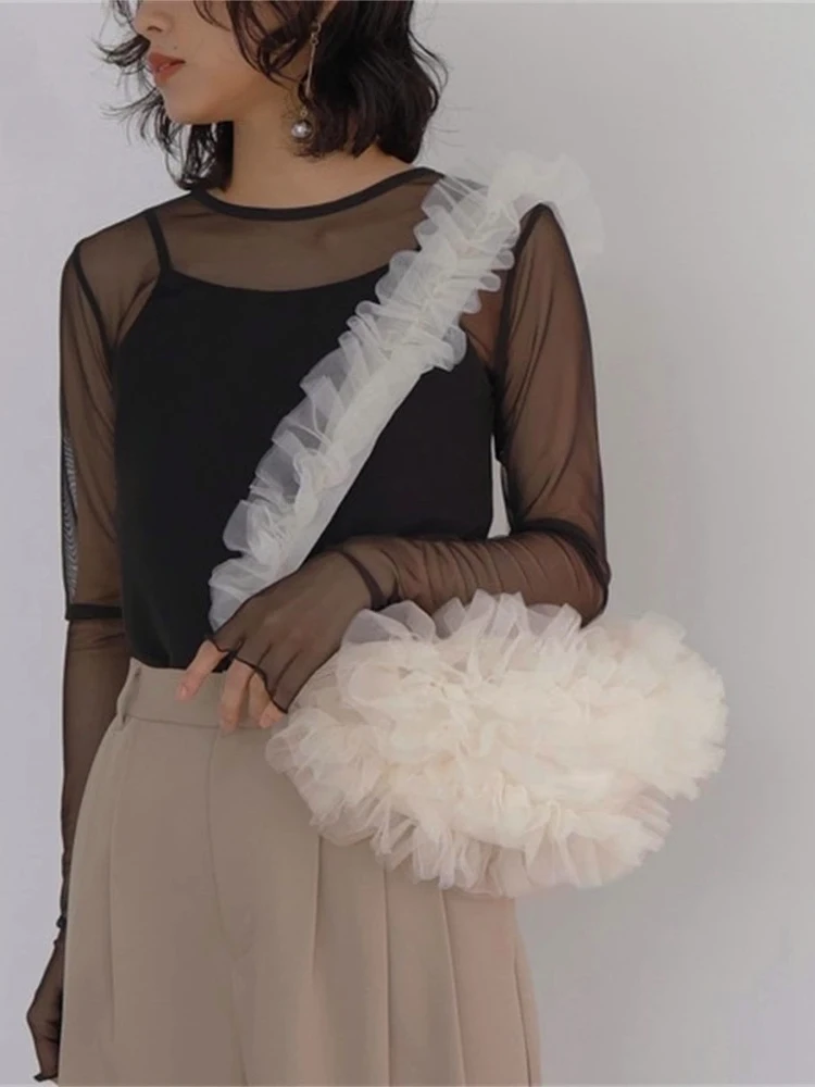 

Шикарная женская сумка на одно плечо с цветочным кружевом, однотонная, модная, весенне-летняя, нейтральная, с застежкой-молнией