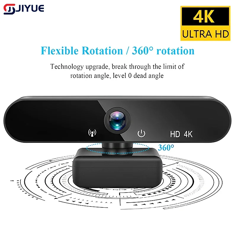 HD 4K Webcam PC 1080P 2K Web Camera With Microphone Autofocus PC Computer Laptop Live Streaming 1080P Webcam for Video Calling