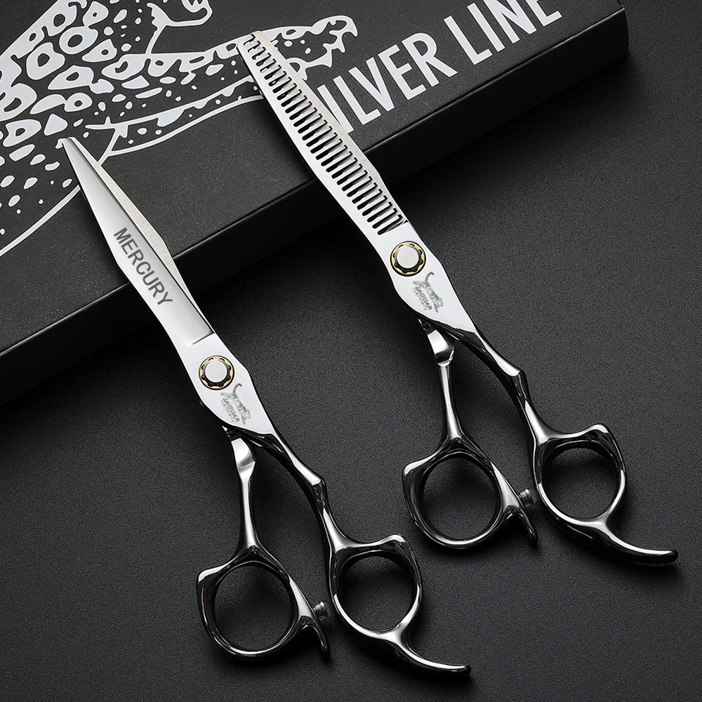 Professional Hairdresser Scissors 6.0 Inch with Roller Bearing Hair Cutting Shears for Stylists