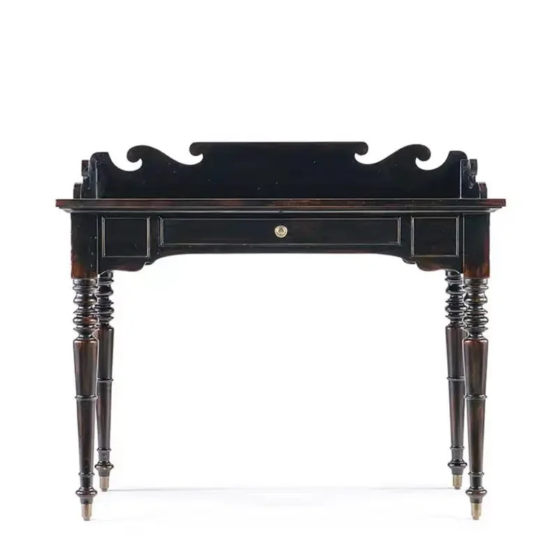 

CC French retro solid wood desk Nanyang style antique computer desk writing desk dressing table